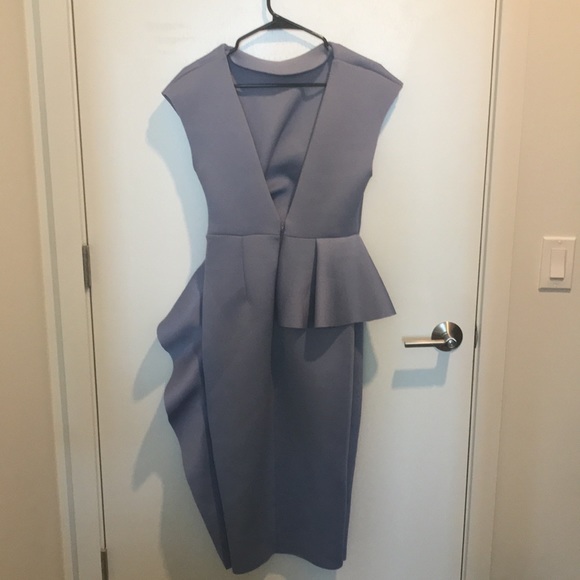 ASOS Pencil Peplum Midi Dress - Picture 6 of 7